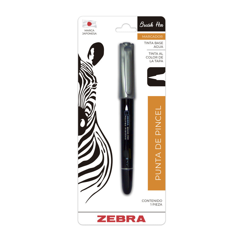 Marcador Metálico Brush Pen Zebra
