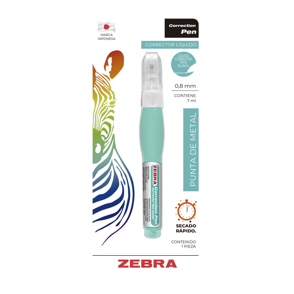 Corrector Líquido Correction Pen LE Zebra