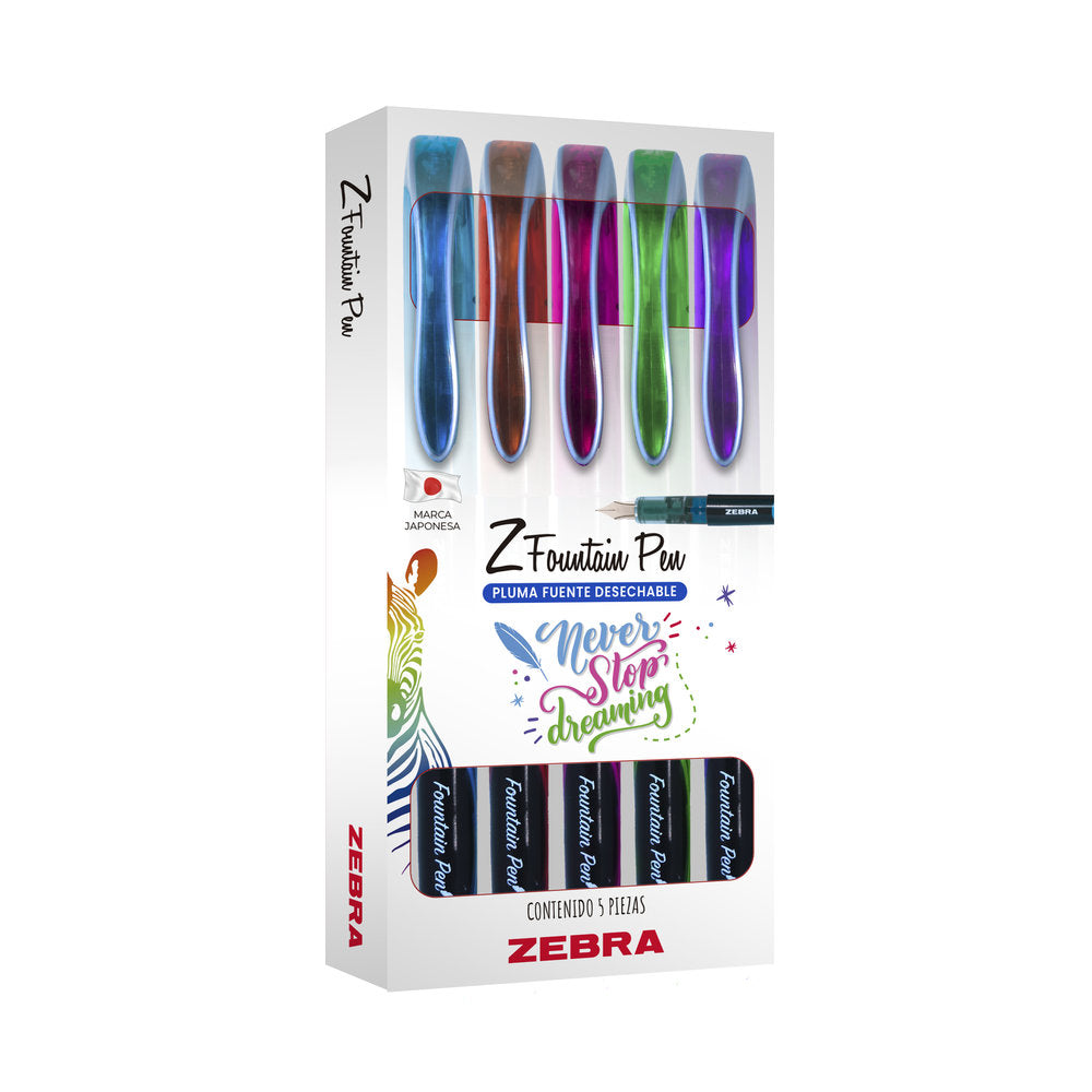 Pluma Fuente Desechable Z-Fountain Pen Zebra