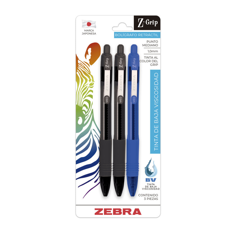 Bolígrafo Retráctil Z-Grip Zebra