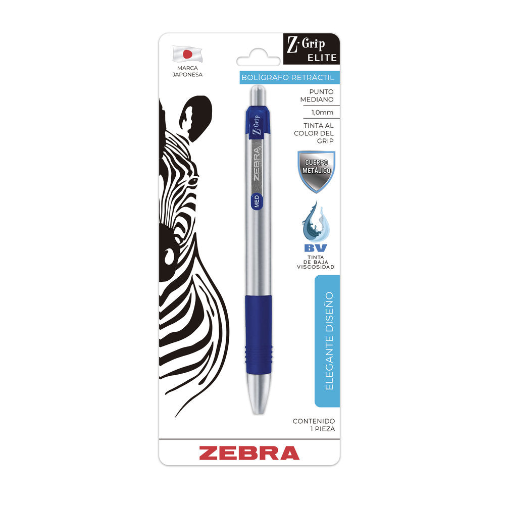Bolígrafo Retráctil Z-Grip Elite Zebra
