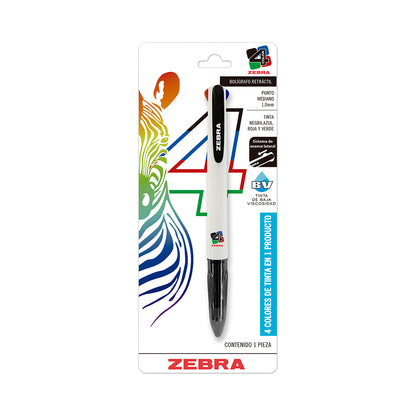 Bolígrafo Multifuncional 4 Color Zebra