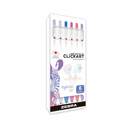 Marcador Retráctil CLiCKART Zebra