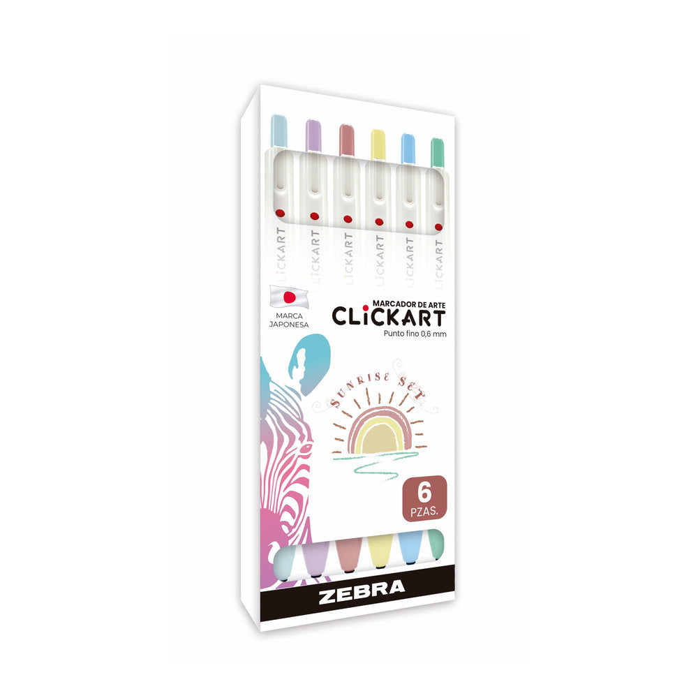 Marcador Retráctil CLiCKART Zebra