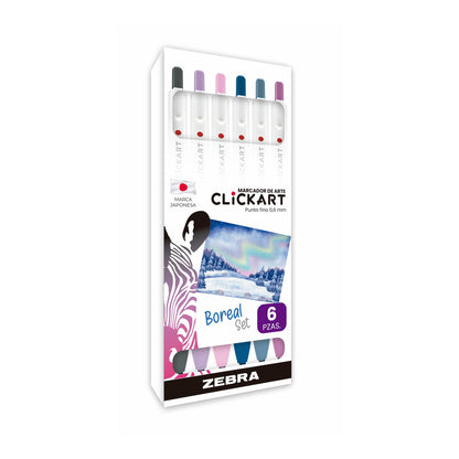 Marcador Retráctil CLiCKART Zebra