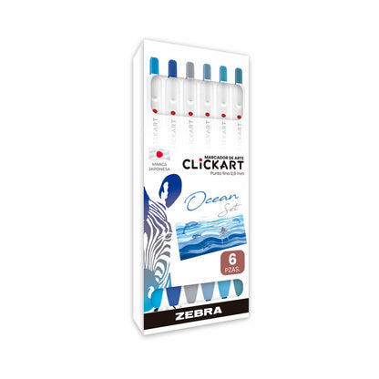 Marcador Retráctil CLiCKART Zebra
