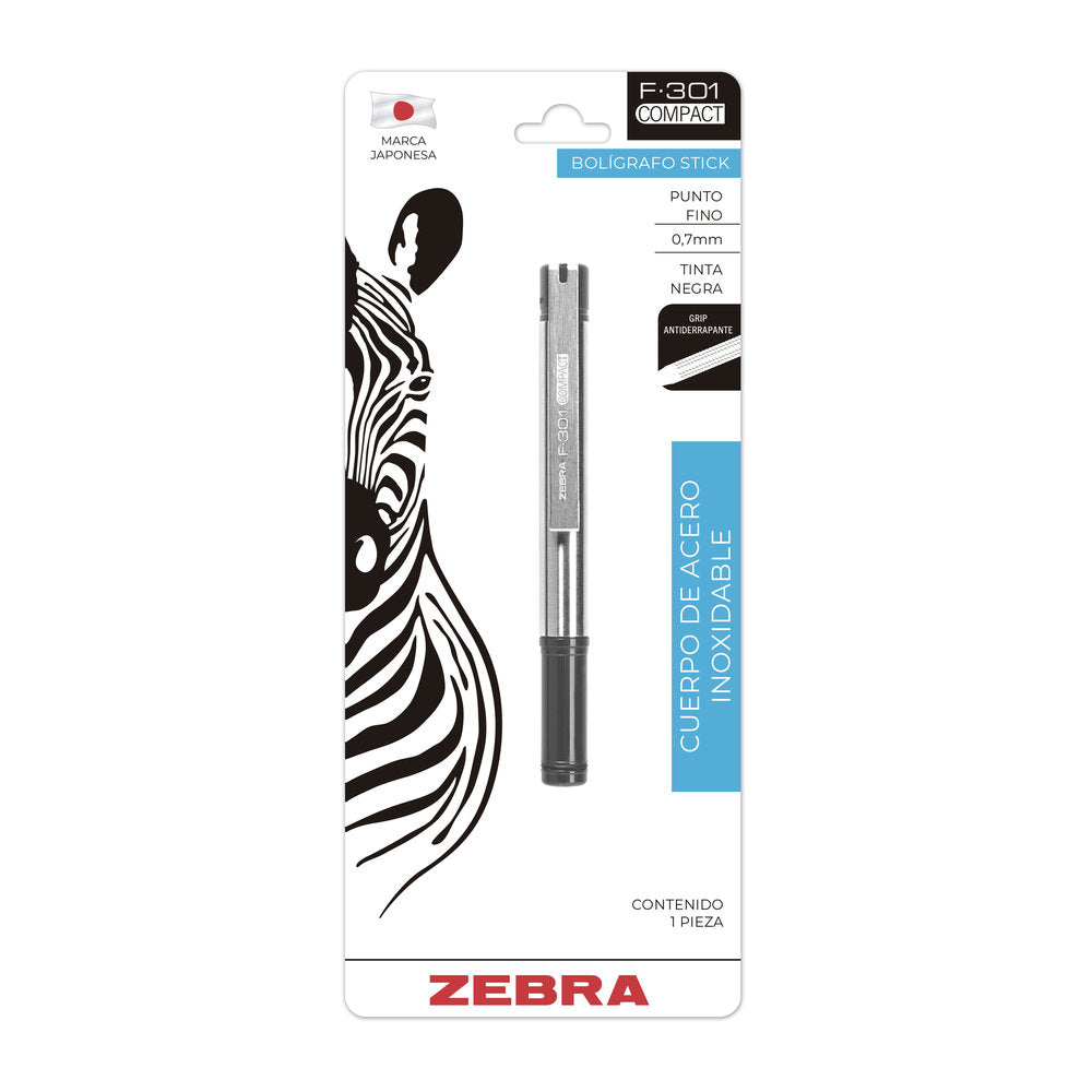 Bolígrafo De Bolsillo F-301 Compact Zebra