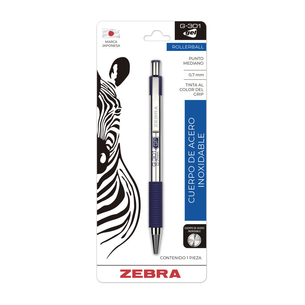 Rollerball De Tinta Gel G-301 Zebra