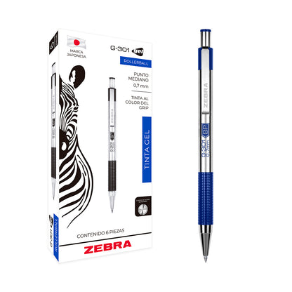 Rollerball De Tinta Gel G-301 Zebra
