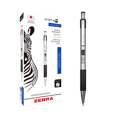 Rollerball De Tinta Gel G-301 Zebra