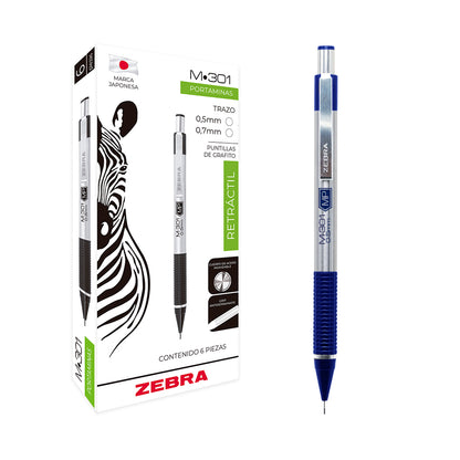 Portaminas De Acero Inoxidable M-301 Zebra