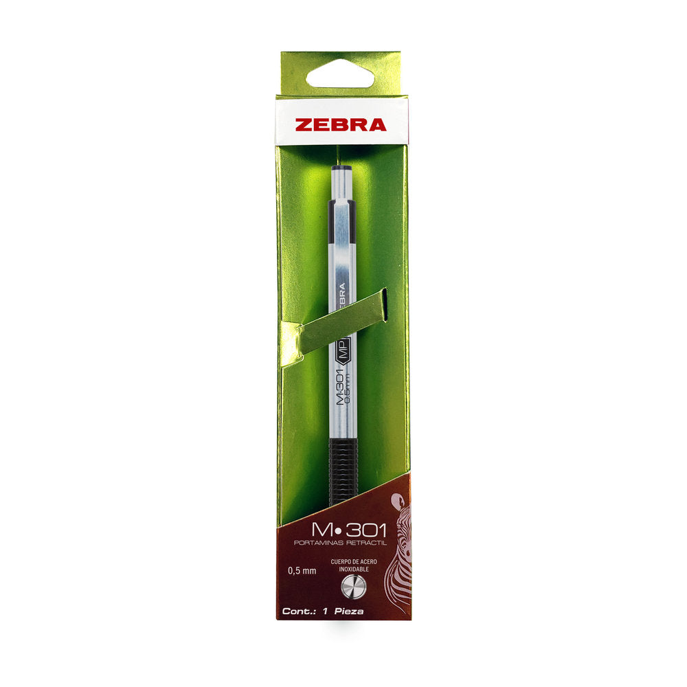 Portaminas De Acero Inoxidable M-301 Zebra