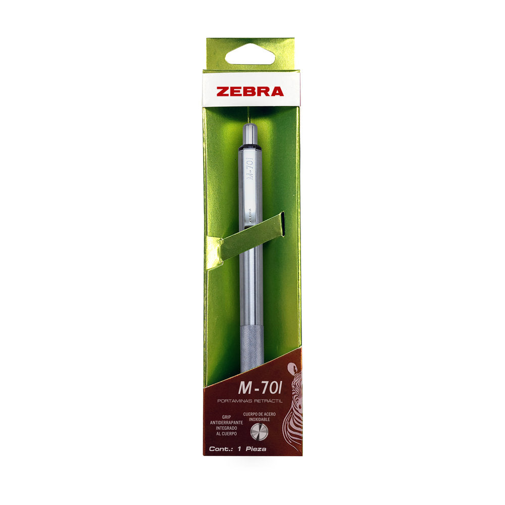 Portaminas De Acero Inoxidable M-701 Zebra