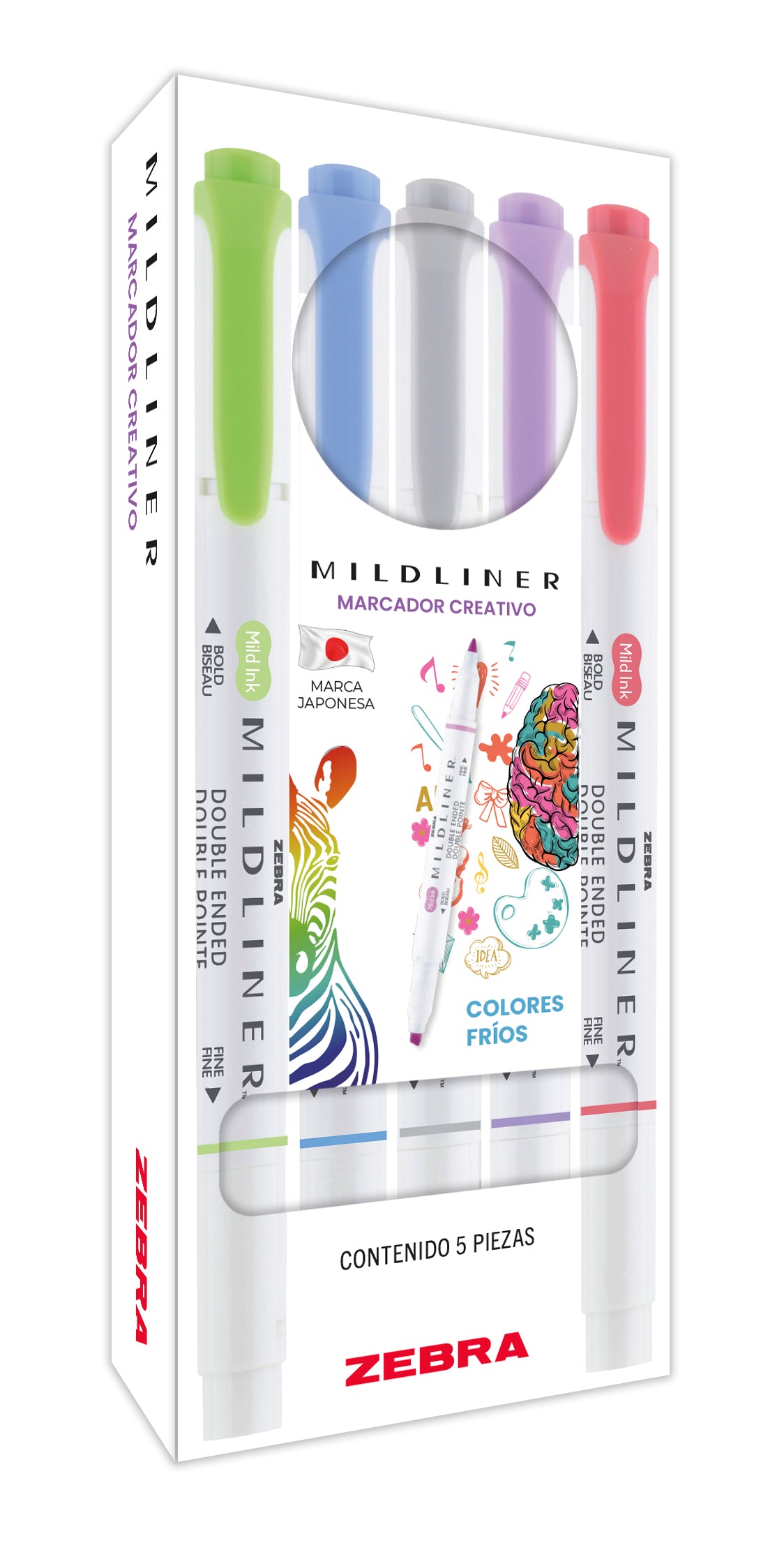 Marcador Doble Punta Mildliner Zebra