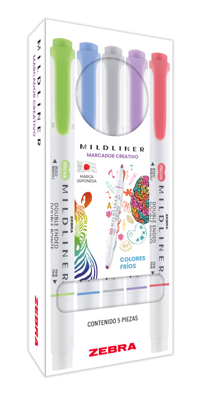 Marcador Doble Punta Mildliner Zebra