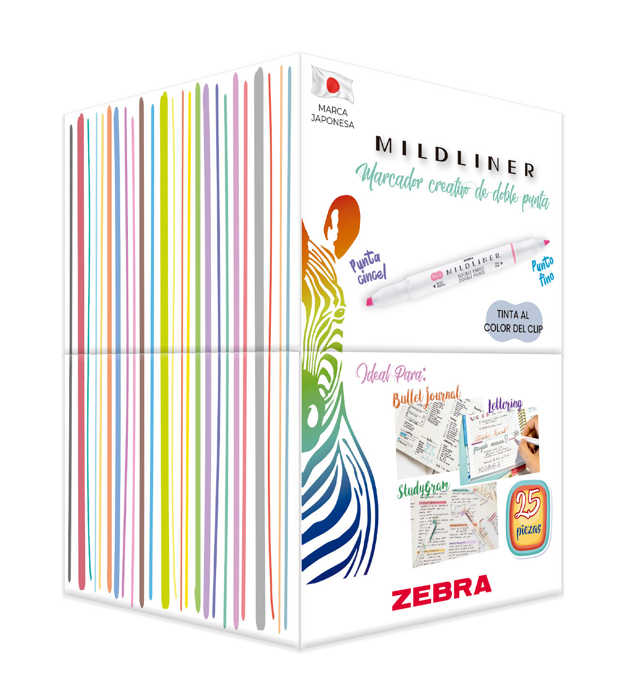 Marcador Doble Punta Mildliner Zebra