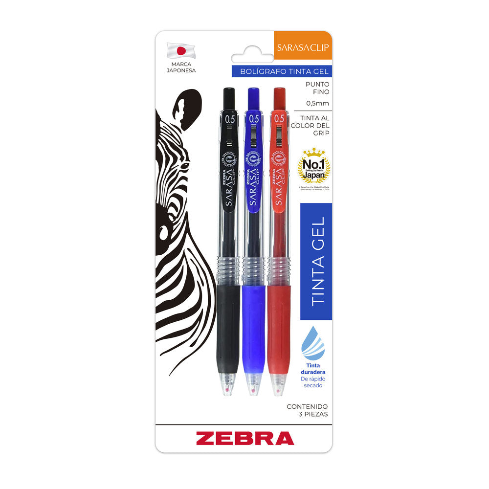 Rollerbal Tinta Gel - Sarasa Clip - Zebra