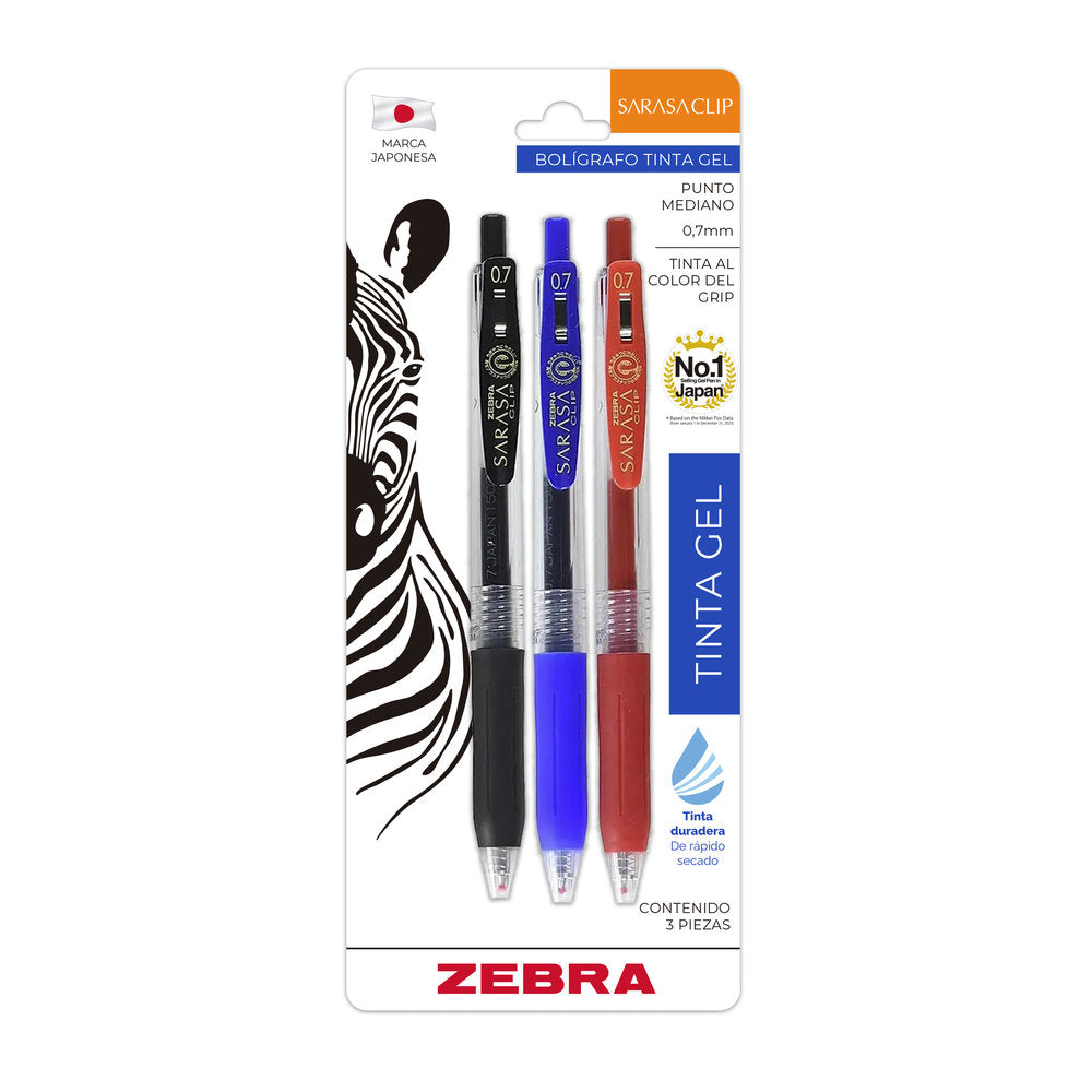 Rollerbal Tinta Gel - Sarasa Clip - Zebra