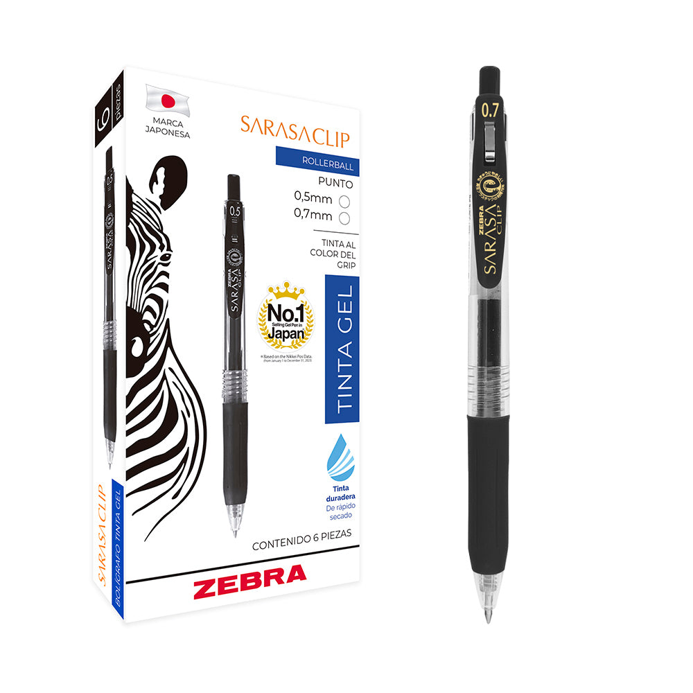 Rollerbal Tinta Gel - Sarasa Clip - Zebra
