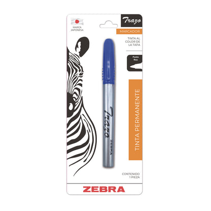Marcador Permanente De Punto Fino Trazo Zebra