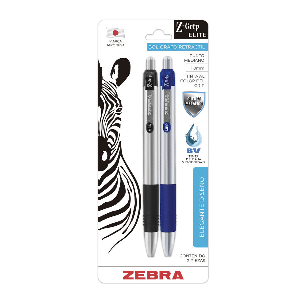Bolígrafo Retráctil Z-Grip Elite Zebra