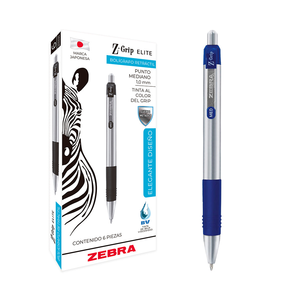 Bolígrafo Retráctil Z-Grip Elite Zebra