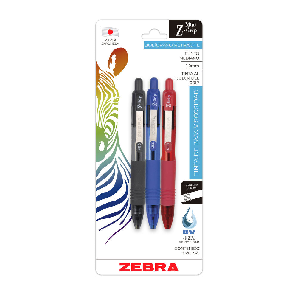 Bolígrafo Retráctil Mini Z-Grip Zebra