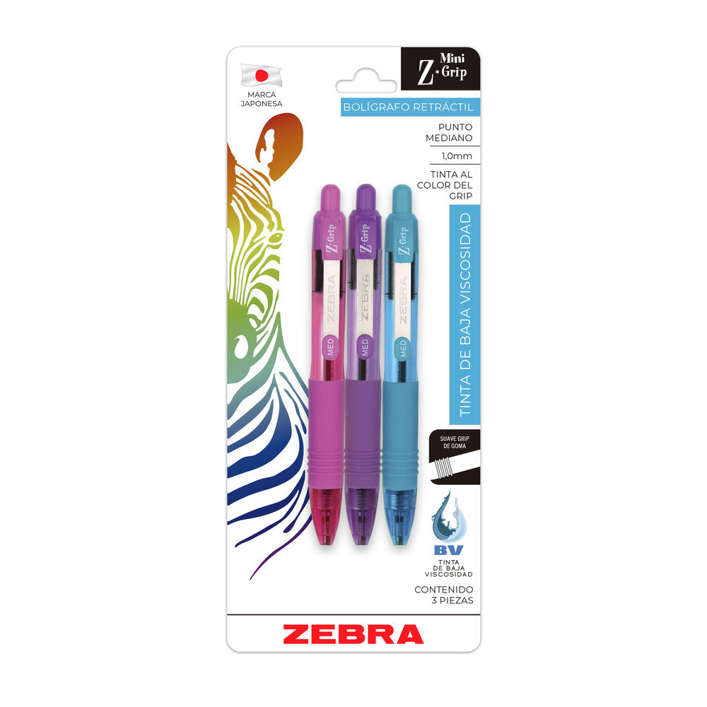 Bolígrafo Retráctil Mini Z-Grip Zebra