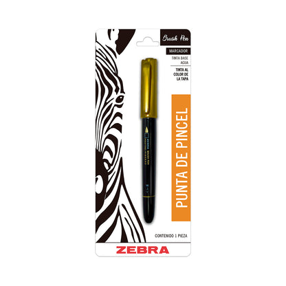 Marcador Metálico Brush Pen Zebra
